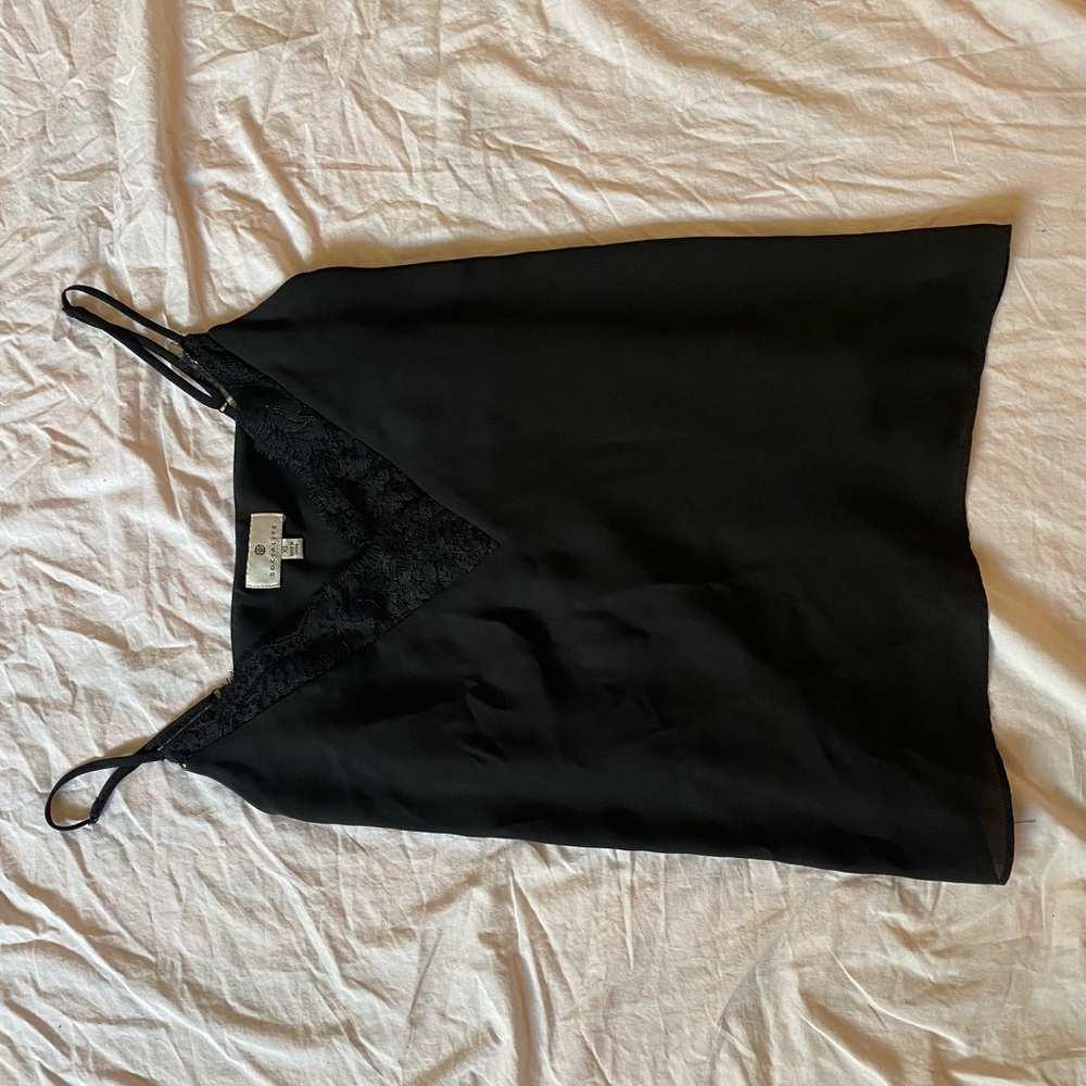 3 for $20 Elegant Black Lace Trim Camisole